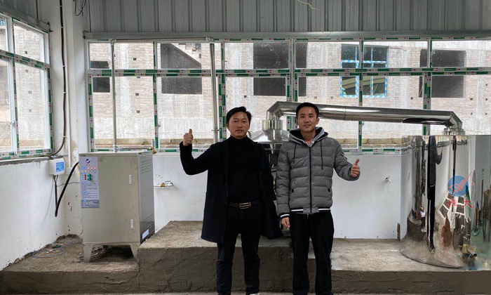 1-14安裝設備時將冷卻器那頭裝低點