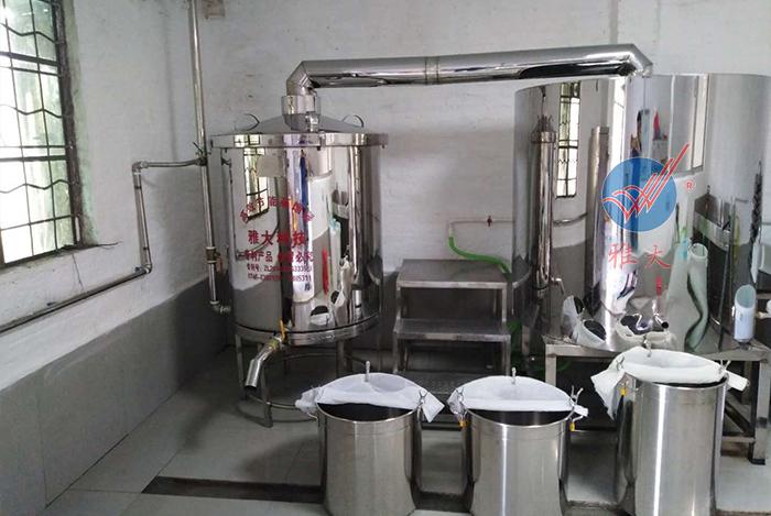 如需高度酒，將冷卻器那頭抬高即可