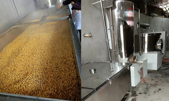 雅大糧食釀酒設(shè)備、攤涼蒸飯一體機(jī)安裝圖