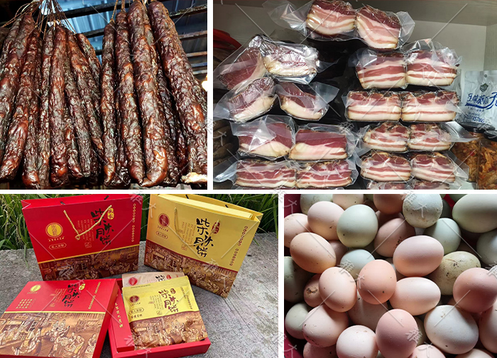 10.11用蒸餾后的酒糟來養(yǎng)豬和雞，制作成土特產(chǎn)